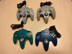 【動作品】ニンテンドー64 コントローラー 4つまとめ売り