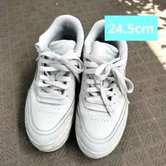 Reebok ホワイト スニーカー クラブシーエクストラ 24.5cm