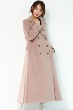 (即配)mystrada♡バックプリーツロングコート