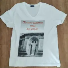 BEAMS ホワイト Vネック Tシャツ 00s