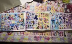 アイカツ！　つやつやクリアファッションしーる　３種　星宮いちご　藤堂ユリカ