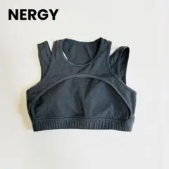 NERGY ブラトップ M ダークグレー ホットヨガに◎ スポーツウェア