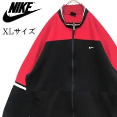 日本製 90s NIKEナイキ 刺繍ロゴ トラックジャケット ジャージ XL