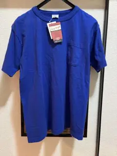 チャンピオン T1011 ポケットTシャツ M 新品 ブルー