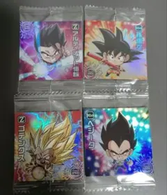 ドラゴンボール 超戦士シールウエハース GR 4点セット