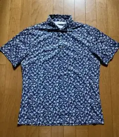 アディダスゴルフ小花柄半袖シャツO