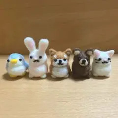 【ハンドメイド】豆柴フレンズ羊毛フェルト