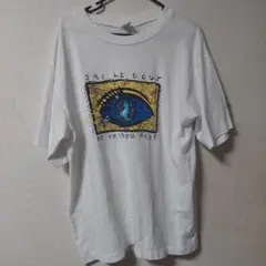HUMEUR DESIGN 白色 Tシャツ　90s シングルステッチ 地図