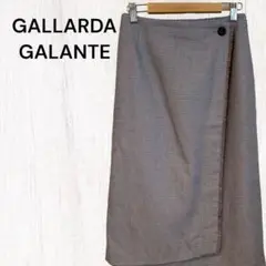 【GALLARDA GALANTE】ラップスカート ミディ丈 チェック タイト