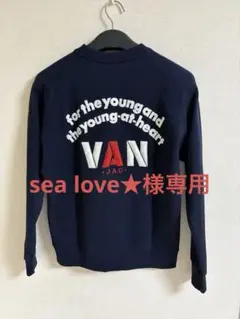 VAN JAC ヴァンヂャケット 刺繍アーチロゴ スウェットトレーナー メンズM