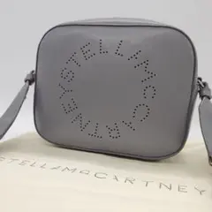 極美品 ステラマッカートニー サークルロゴ ショルダー カメラバッグ