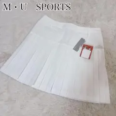 ✨新品未使用品✨M・U SPORTS ホワイト プリーツスカート サイズL