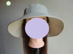 UVパーフェクトハット つば広帽子 日本製(アイボリー／アジャスタ付き)男女兼用