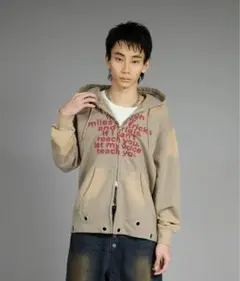 sedacle スプレー加工ハトメジップパーカー パーカー　ユニセックス