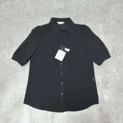 s2993✨新品✨CosadeVer 半袖シャツ ブラウス 襟付きキーネック
