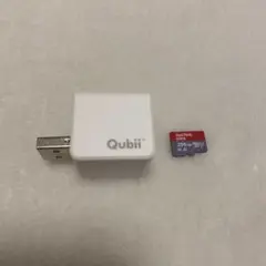 Qubii 自動スマホバックアップ 256gb microsd付き