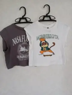 クロップドTシャツ2枚セット