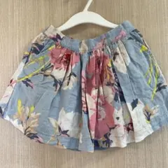 gap kids スカート S 110-120 花柄　水色
