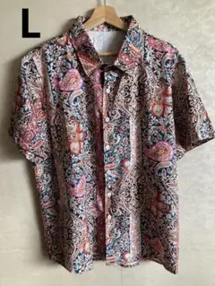 ペイズリー柄 半袖シャツ