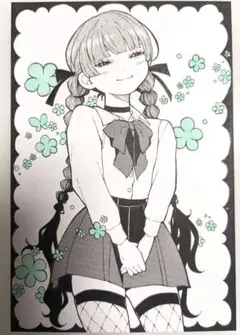 トーン使用アナログイラスト「女の子」