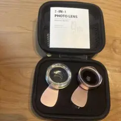 2-in-1フォトレンズセット　スマホ　マクロレンズ　広角