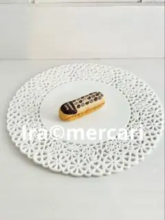 コーヒーエクレアのフェーブ　フェーヴ　フランス製　お菓子　ミニチュア陶器