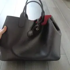 【最終値下げ】LONGCHAMPリバーシブルトートバッグ茶＆ピンク