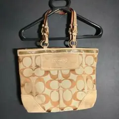 COACH ハンド トート シグネチャー柄 バック 定番