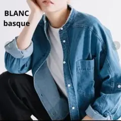 美品★blanc basque パールボタンダンガリーデニムシャツ