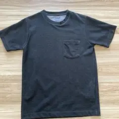 ikka ダークグレー Tシャツ ポケット付き
