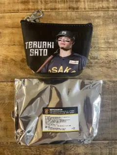 阪神タイガース　ブラックダイナマイト　ポーチ(サトテル)