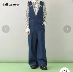 ドールアップウップス フリルデニムロンパース アメカジ サロペット