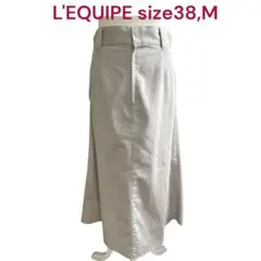 美品　レキップ　コットン　ロング　スカート 38、M、9号