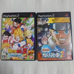 ドラゴンボールZ　スパーキングメテオ　ナルティメットヒーロー２　PS2　セット