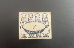コックさん　スタンプ　DATE 日付け記入用
