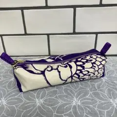 ハンドメイド　tutuvi生地　たっぷり入るペンケース