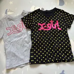 x-girl 星柄 Tシャツ他　5T.4Tセット