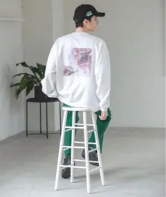 RAGEBLUE コラボフラワープリントロンT