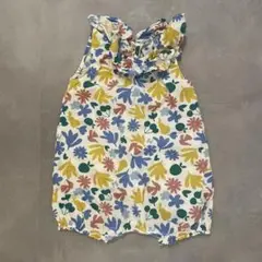 PETIT BATEAU 花柄ロンパース 18M 81㎝