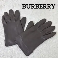 BURBERRY バーバリー レザーグローブ 手袋 内側ノバチェック