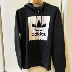 adidas パーカー M 黒 裏起毛