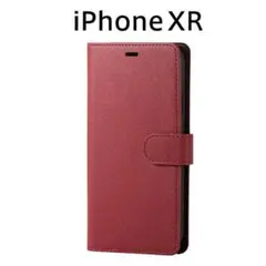 落としても守ってくれる信頼の iPhone XR 手帳型 ケース レッド 1個