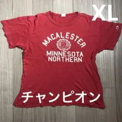 チャンピオンchampion カレッジロゴ 刺繍 プリント 半袖 Tシャツ XL
