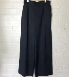 【新品未使用】a.v.v ウエストゴム ストレッチ ワイドパンツ 黒 M