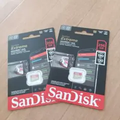 SanDisk Extreme 256GB microSDカード　２枚セット