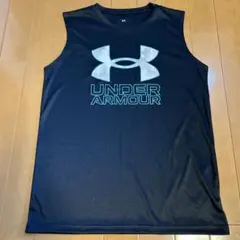 UNDER ARMOUR 黒 ジュニア タンクトップ YXL（160）