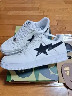 定価30800円 BAPESTA 白パテント 27.5cm