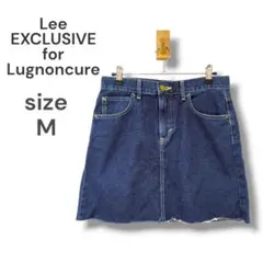 Lee×Lugnoncure　ミニスカート　フレア　Ｍ　インディゴブルー　美品