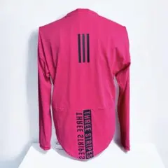 adidas 背面THREE STRIPES ピンク トレナー　￼ 長袖