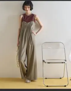 THE YOn　コルセットデザインキャミサロペット